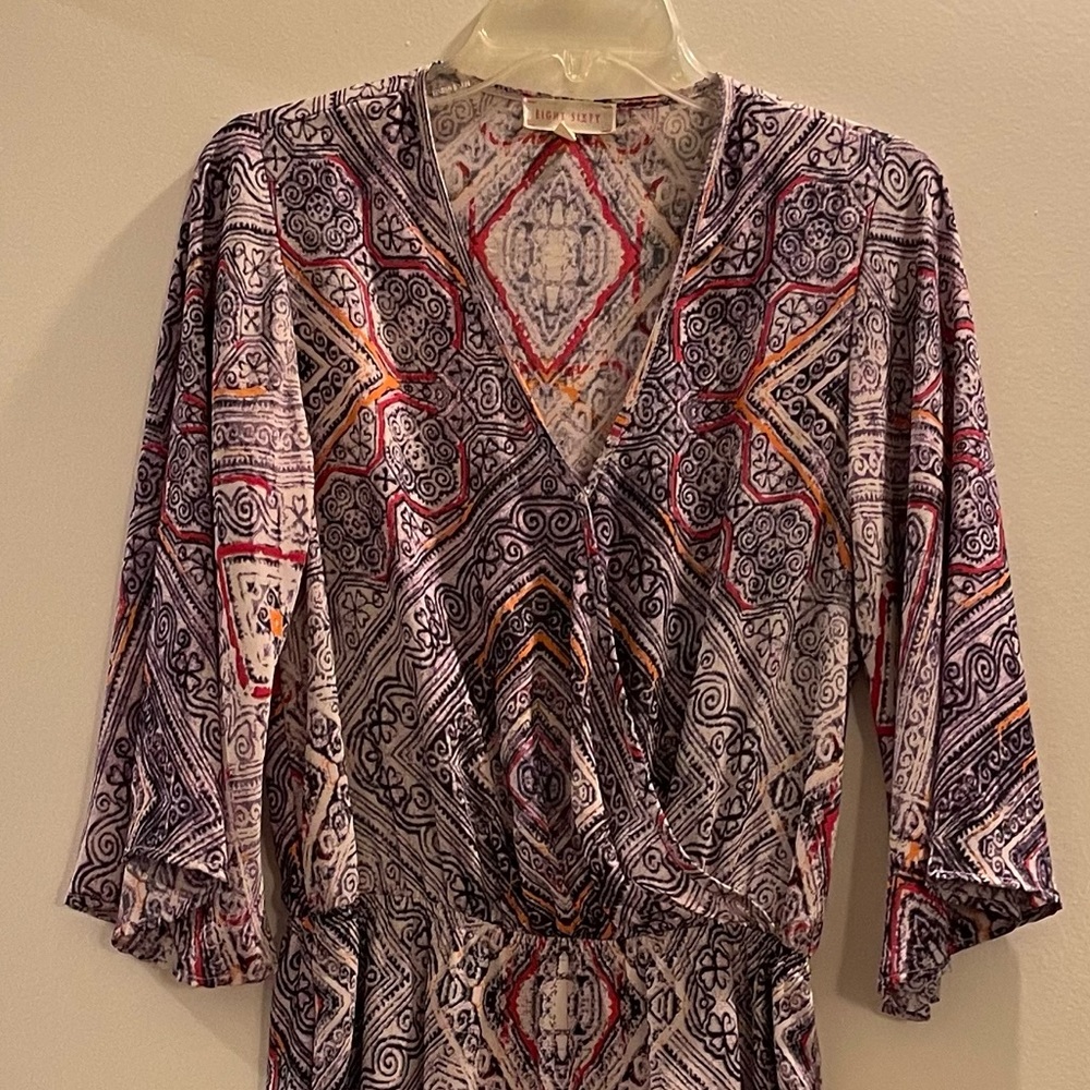 Eight Sixty Multicolor Patterned Mini Dress